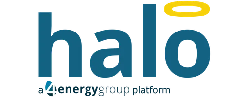 The halo logo, featuring the word 